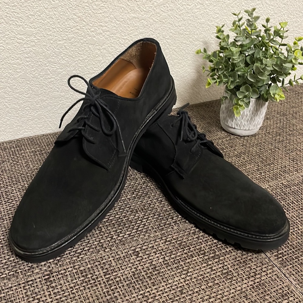 Aquatalia Men's Dark Suede Oxfords